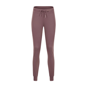 Leggings de Yoga <span class=keywords><strong>bleu</strong></span> <span class=keywords><strong>marine</strong></span> taille haute pour femmes pantalon de survêtement de Sport à cordon de serrage ample poches latérales matériau Spandex/Nylon motif imprimé - Product Image 2