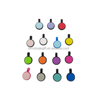 OKSILICONE High Quality 15 Bestehende Farbe Mini Circle Silikon Hunde marke Benutzer definiertes Logo Qr-Code Doppelseitiger Haustier name Leere ID-Tags