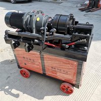 Machine à dénuder les nervures de barres d'armature de 32 mm, machine à rouler les nervures entièrement automatique, machine à fileter CNC