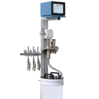 Système de collage à froid à double buse pour boîtes en carton ondulé, applicateur de colle, machine plieuse électrique, système de pulvérisation de colle à froid