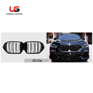 Kit carrozzeria ricambi Auto per <span class=keywords><strong>BMW</strong></span> <span class=keywords><strong>X6</strong></span> G06 modificato a black knight bodykit labbro anteriore diffusore posteriore minigonne laterali - Product Image 3