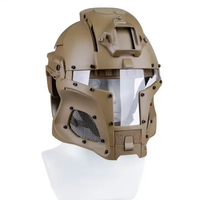 Casque modulaire de guerrier en fer médiéval ABS pour les activités de plein air et les accessoires de cinéma Accessoire de chasse essentiel