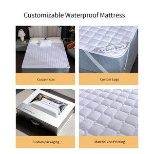 واقي مرتبة مخصص عالي الجودة قابل للطي ومبطن من البوليستر 100٪، حصيرة سرير 100 جرام/متر مربع مقاومة للماء - Product Image 3