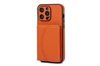 Nouveau pour Iphone couverture de téléphone portable conception de miroir étui de téléphone en cuir Pu pleine fleur avec porte-carte