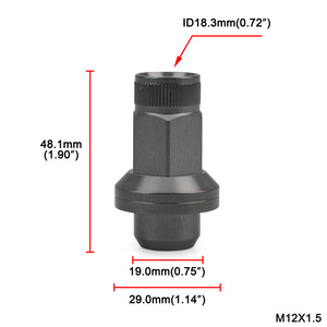 น็อตล้ออลูมิเนียมอัลลอยด์ CNSPEED M12X1.5 สำหรับการดัดแปลงรถยนต์โตโยต้า - Product Image 3