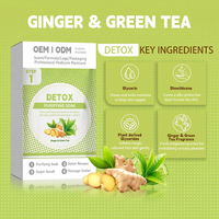 Kit de spa pour les pieds en 4 étapes Energy Series, gingembre et thé vert, ensemble de pédicure détox, approvisionnement en gros pour les spas de beauté et les distributeurs de produits pour les ongles