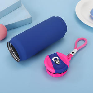 Nouvelle couleur personnalisée, <span class=keywords><strong>bouteille</strong></span> d'eau isolée en acier inoxydable à double paroi, 500 ml, en forme de canette de cola, avec couvercle, maintien thermique 24h, poignée portable - Product Image 4