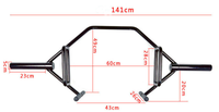 Barre hexagonale multifonction en fer – Charge maximale 300 kg – Équipement de fitness intégral pour la marche et les squats