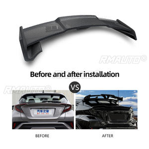 Aileron de coffre arrière pour Toyota C-HR, grande extension de toit, couvercle de garniture, lèvre en carbone, accessoires auto CHR 2016-2019 - Product Image 4