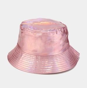 Unisex Laser Metallic Fisherman Christmas Halloween <strong>Easter</strong> Bar Party Fashion Holographic Sun <strong>Hat</strong> Rave Carnival Bucket Cap Silver - Product Image 6