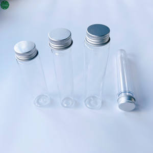 30 ml 40 ml 50 ml 60 ml tubo <span class=keywords><strong>PET</strong></span> Tubos De Teste De Plástico Transparente com parafuso de alumínio superior para doces Gumball embalagem - Product Image 1