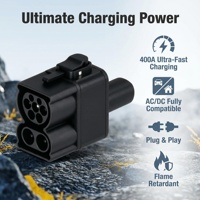 Adaptador Combinado CCS2 a NACS AC/DC, Convertidor de Supercharger Tesla a EU, 182*123*76mm, para Vehículos Eléctricos Europeos en América del Norte