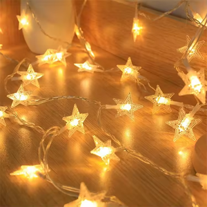 <span class=keywords><strong>Luces</strong></span> <span class=keywords><strong>de</strong></span> Cadena <span class=keywords><strong>de</strong></span> Estrella <span class=keywords><strong>de</strong></span> Navidad LED RGB IP44 Alimentadas por Batería <span class=keywords><strong>con</strong></span> Diseño <span class=keywords><strong>de</strong></span> Iluminación y Circuitos para Decoración <span class=keywords><strong>de</strong></span> Interiores/Exteriores - Product Image 1
