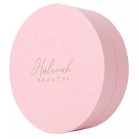Boîte Cadeau Ronde Rose Clair en Carton avec Intérieur Doublé Satin, Personnalisez Votre Propre Logo