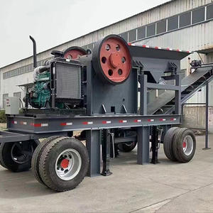 Petite installation de concassage à mâchoires portable à moteur diesel pour l'industrie minière - Product Image 2