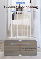 Barrière de sécurité escamotable pour escalier Probebi SG005, système de double verrouillage, pour bébé et tout-petit, certifiée EN1930, cloison de cuisine