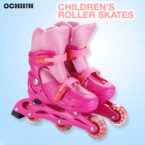 Ensemble de protections amusantes pour enfants : casque, genouillères et chaussures de roller pour filles - Product Image 2