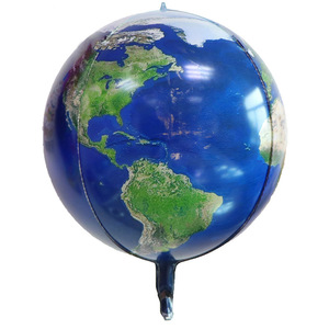 Ballon en film d'aluminium imprimé 3D 4D de 22 pouces, thème univers, étoiles et Terre, décoration de fête sur le thème de l'espace - Product Image 2
