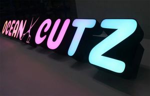 Tùy chỉnh 3D Acrylic <span class=keywords><strong>LED</strong></span> hiển thị Giao hàng nhanh chóng chiếu sáng cửa hàng kinh doanh <span class=keywords><strong>signage</strong></span> với kênh chữ cái dấu hiệu điện tử - Product Image 4