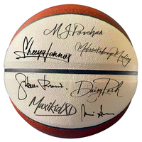 Logo personnalisé en cuir laminé PU sport de basket-ball officiel taille 7 fait pour les signatures commémoratives