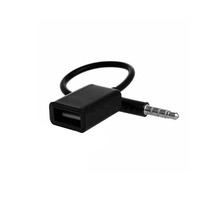 Adaptateur de câble audio pour voiture 3,5 mm mâle vers USB femelle avec prise en charge OTG pour audio AUX