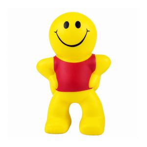 Jouet anti-stress personnalisé en forme de visage souriant, en mousse PU souple, pour événements de bien-être des employés - Product Image 4