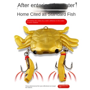 Tianhong BY-BC01 TPR cua luya mồi mềm 13g Silicone chìm nước dài-Khoảng cách dẫn gói ba móc Bionic cá chép câu cá - Product Image 2