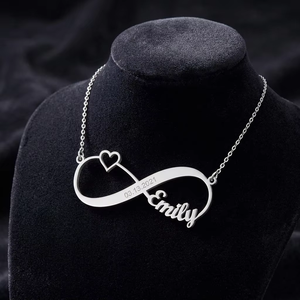 Collier Pendentif Personnalisé en Acier Inoxydable avec Lettre, Bijou en Métal Façonné, Étanche, Modèle Emily - Product Image 1