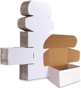 <span class=keywords><strong>2025</strong></span> tùy chỉnh in thiết kế hộp giấy sóng tái chế các tông màu trắng bưu phẩm bao bì vận chuyển hộp - Product Image 6