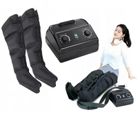 Masseur pour les pieds et les jambes, pression d'air réglable, rechargeable par USB, bottes de compression pour la récupération complète des jambes, AS ALL STAR CE