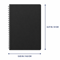 Vente flash - Cahier à spirales A5 mignon et coloré avec des pages lignées, imprimé de dessins animés pastel kawaii, durable, pour l'école et les études