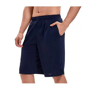 Conjunto de pantalones cortos para correr para hombre, shorts de baloncesto de malla personalizados, moda al por mayor, Verano