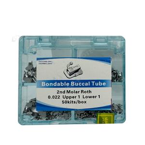 Tubo buccale Bondable 2 ° Roth molare 0.022 superiore 1 inferiore 1 50kit/scatola materiale dentale - Product Image 1