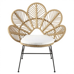 Chaise de salle à manger moderne <span class=keywords><strong>en</strong></span> gros pour restaurant, hôtel, tabourets de bar <span class=keywords><strong>en</strong></span> <span class=keywords><strong>rotin</strong></span> noir avec <span class=keywords><strong>repose</strong></span>-pieds métallique pour extérieur, parc, loisirs - Product Image 4