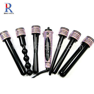 Magico multi-funzione 6 in 1 bigodino di capelli intercambiabili di cristallo di bling di curling ferro - Product Image 1