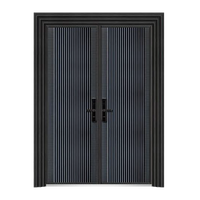 Puerta de Seguridad Moderna de Acero Zonle, Puerta Principal Exterior Antirrobo para Casas