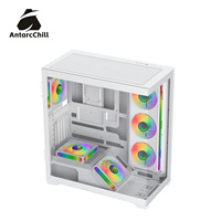 Boîtier AntarcChill White Full Tower Vue sur la mer, séparation haut-bas, refroidissement liquide 360, E-ATX ATX MATX ITX