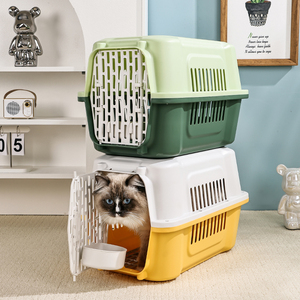 La compagnie aérienne de haute qualité approuve le transporteur de <span class=keywords><strong>chat</strong></span> voyage parfait en plein air Portable en plastique avion Cage de <span class=keywords><strong>Transport</strong></span> étui de vol pour animaux de compagnie - Product Image 2