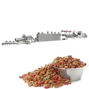 Multi Functional High Efficiency Kibble Dog Food Machine Dry Kibble Dog Food Extrusion Machine