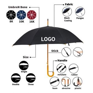 Parapluie Droit Automatique Haut de Gamme Personnalisé avec Logo Imprimé, Multifonction, Portable pour Voyage – Vente Chaude en Gros - Product Image 3