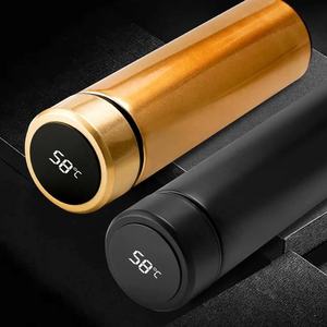 กระติกเก็บความร้อนสูญญากาศ500มล. แสดงอุณหภูมิ304สแตนเลสขวดน้ำร้อนของฉันเดินทางแก้วชานมแก้วรักษาอุณหภูมิ - Product Image 3