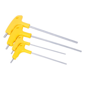 Clé Allen hexagonale de type T Xujiang, poignée en plastique, acier trempé 45, tête plate de 47 mm, pour réparation de précision - Product Image 5