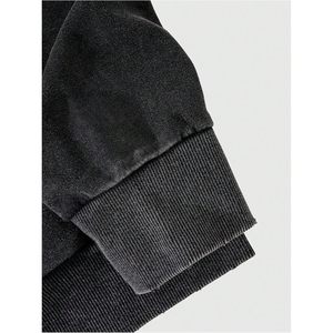 Sudadera con capucha gótica personalizada para hombre con cremallera, hombros caídos, forro polar francés, ropa exterior - Product Image 3