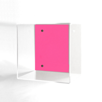 Plexiglas-Vitrinen zur Wandmontage, Würfelförmige Aufbewahrungsregale, Transparenter Acryl-Schattenkastenrahmen