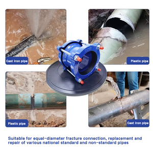 Acoplamiento de hierro pintado en <span class=keywords><strong>azul</strong></span> para línea de descarga de crudo - Product Image 3