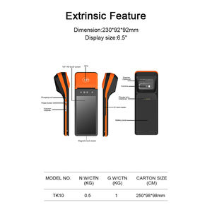 เครื่องรับชำระเงินขนาด 6 นิ้ว รองรับ 4G WIFI พร้อมบาร์โค้ด ระบบแอนดรอยด์ 13 แบบ 8 คอร์ หน้าจอสัมผัส แบบพกพา สำหรับจุดขาย - Product Image 6