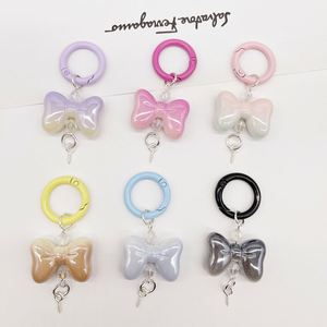 Mini porte-clés mignon en forme de nœud avec boucle à ressort pour accessoire de sac et bijoux DIY - Product Image 2