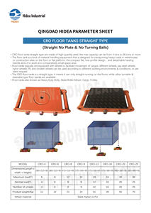 Carretilla de Plataforma de Acero Tipo Recto HIDEA CRO, Carretilla de Alta Resistencia para Manejo de Materiales, Carretilla de Carga de Alta Capacidad - Product Image 6
