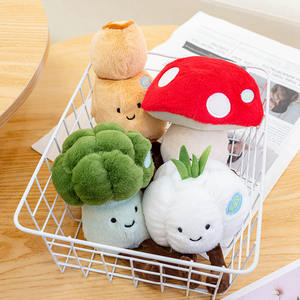 Peluches de la <span class=keywords><strong>série</strong></span> Légumes, décorations de bureau douces, 10-17 cm, Citrouilles et Carottes, cadeaux créatifs en peluche pour machines à griffes - Product Image 6