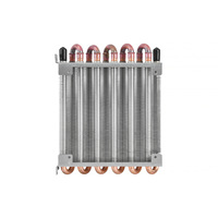 Évaporateur de réfrigérant à tubes à ailettes entièrement en cuivre, 150 à 300 °C, 50 GPM, pour le refroidissement des bancs d'essai de moteurs d'avions